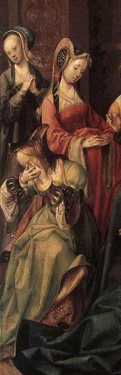 detail from ENGEBRECHTSZ Cornelis Christ Taking Leave of His Mother